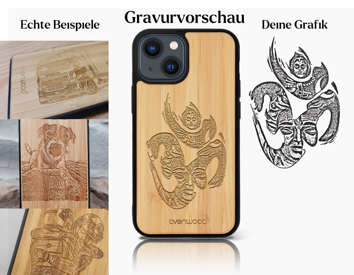 INDIVIDUEL iPhone 15 Pro bambou plastique